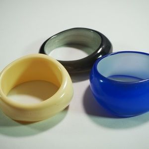 Colorful chunky bangles